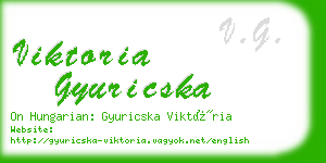 viktoria gyuricska business card